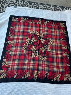 100%silk Pendleton fall plaid scarf